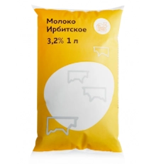 Молоко пастеризованное Ирбитское 0.9 л 3,2 %