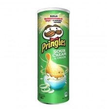 Чипсы картофельные сметана травы Принглс 165г