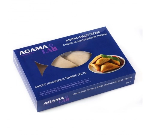 Расстегаи-мини из филе атлант.трески  Агама 350 г