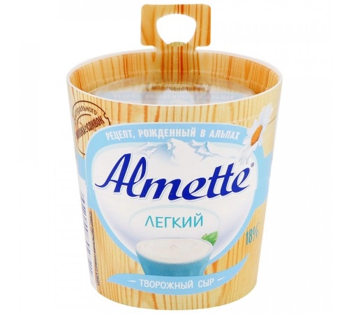 Сыр творожный легкий Альметте 150г 18% Сыр творожный легкий Альметте 150г 18%
