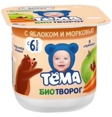 Творог Яблоко Морковь детский Тёма  100г 4,2%
