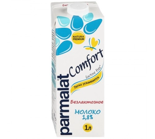 Молоко Comfort безлактозное Parmalat 1 л 1.8% Молоко Comfort безлактозное Parmalat 1 л 1.8%