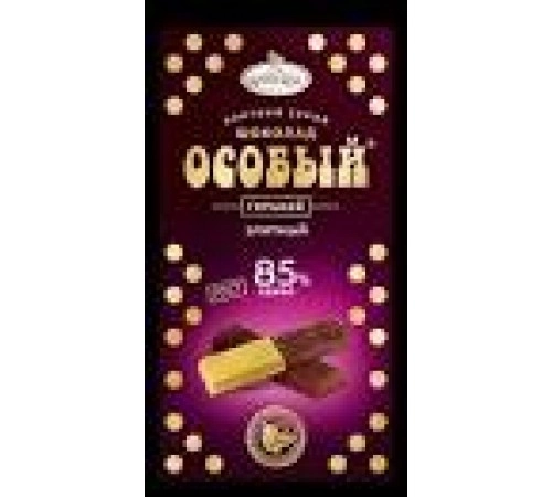 Шоколад горький порционный 85% какао Особый 88гр
