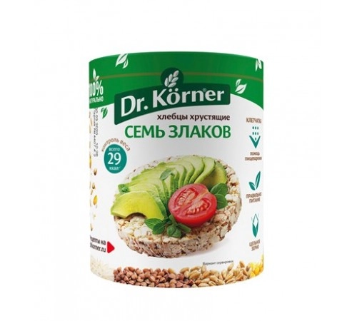 Хлебцы 7 злаков Dr.Korner 100 гр