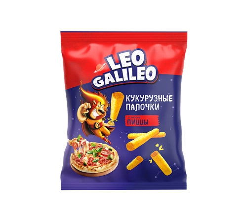 Снеки кукурузные Пицца Лео Галилео 45гр