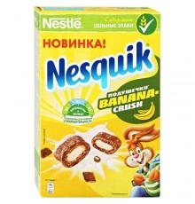 Готовый завтрак подушечки со вкусом банана Nesquik 220г