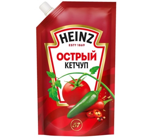 Кетчуп Острый дой-пак Хайнц 350г Кетчуп Острый дой-пак Хайнц 350г
