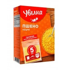 Крупа пшено в пакетиках Увелка 5*80г