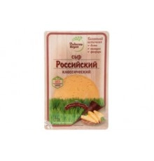 Сыр полутвердый Российский классический нарезка Радость вкуса 125 г 45%