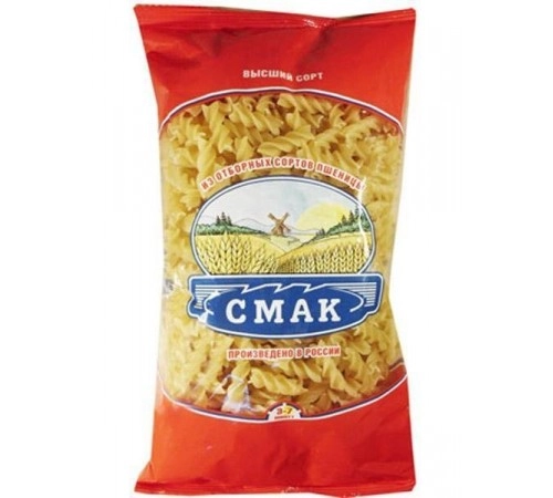 Макароны спирали Смак 400гр Макароны спирали Смак 400гр
