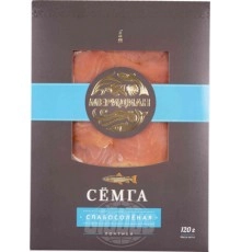 Семга ломтики слабосоленые Меридиан 120г