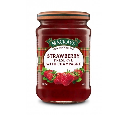 Десерт из клубники с шампанским Mackays 340г Десерт из клубники с шампанским Mackays 340г