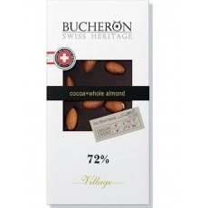 Шоколад горький с цельным миндалем Bucheron 100 гр