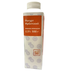 Йогурт питьевой Ананас-Апельсин Ирбитский 0,5 л 2,5%