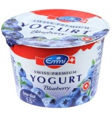 Йогурт Swiss Premium с черникой м.д.ж.1,5%