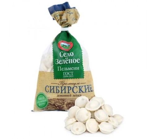 Пельмени Сибирские Село Зеленое 800 гр