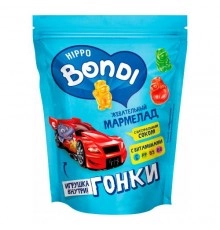 Мармелад с игрушкой Гонки Бегемотик Бонди 100 гр