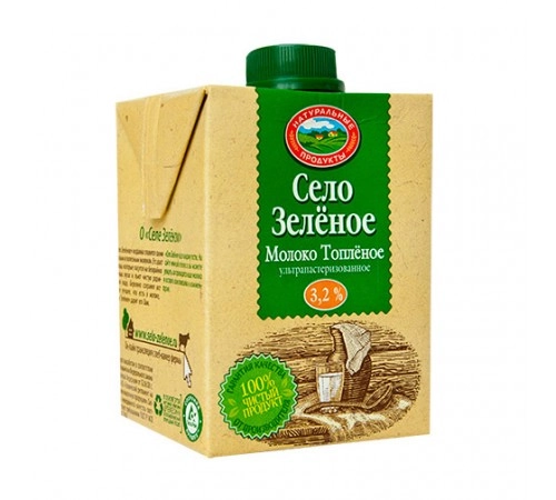 Молоко топленое Село Зеленое 500 гр 3,2%