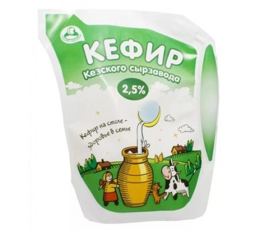 Кефир Кезский сырзавод 400 г 2,5%