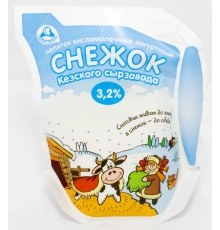 Напиток кисломолочный Снежок Кезский сырзавод  400 г 3,2%