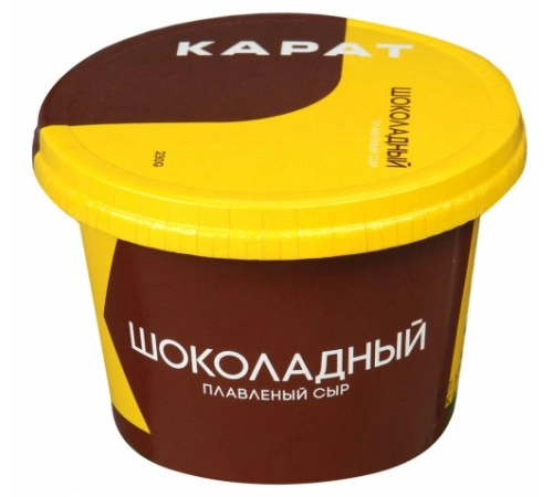 Сыр Карат шоколадный десертный 230 гр Сыр Карат шоколадный десертный 230 гр