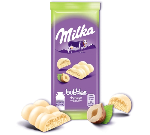 Шоколад пористый фундук Милка 79гр