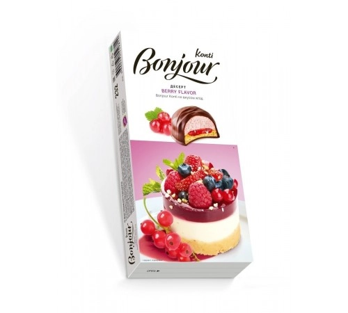 Десерт Бонжур со вкусом ягод Конти 232гр