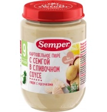 Пюре картофельное с семгой детское Семпер 190 гр