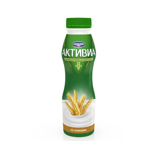 Биойогурт питьевой Активия со злаками Данон 260 мл 2,2%