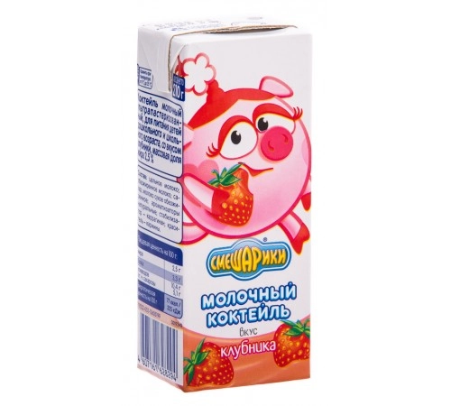 Коктейль молочный Клубника Френдики 200г 2,0%