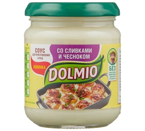 Соус со сливками и чесноком Долмио 200гр Соус со сливками и чесноком Долмио 200гр