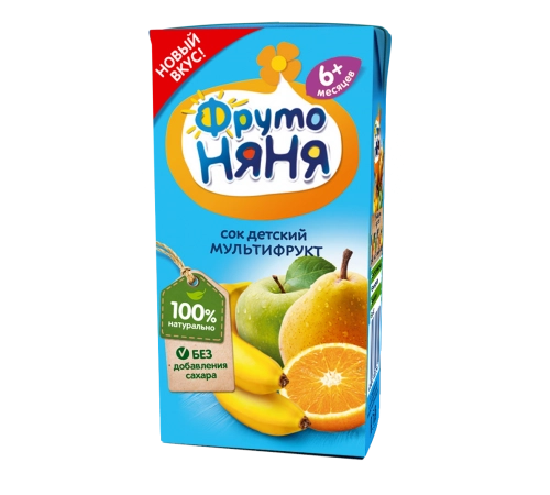 Сок мультифруктовый Фруто-Няня 0,2л Сок мультифруктовый Фруто-Няня 0,2л