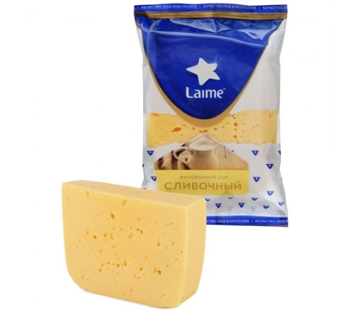 Сыр полутвердый Сливочный Laime 240 г 50%