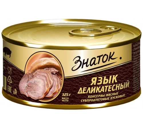 Язык деликатесный Знаток 325гр Язык деликатесный Знаток 325гр