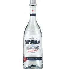 Водка Зимняя деревенька на солодовом спирте "Альфа" 0,1 л. 40%