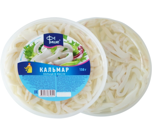 Кальмар кольца в масле Фише 150г