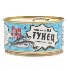 Тунец натуральный с ключом Fun Fish 185 гр