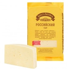 Сыр Российский полутвердый Брест-Литовск 200г 50%