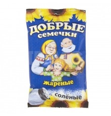 Семечки подсолнечника жареные Добрые 90 гр