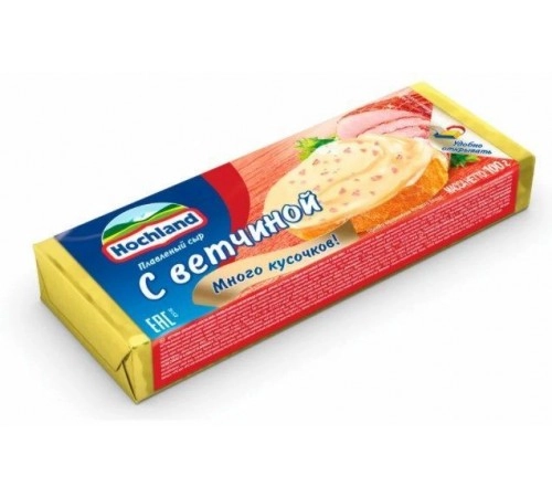 Сыр плавленный с ветчиной Хохланд 100гр