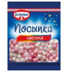 Посыпка цветная жемчужинки Dr.Oetker 10 гр