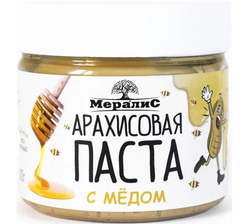 Паста арахисовая с медом Мералис 300гр Паста арахисовая с медом Мералис 300гр
