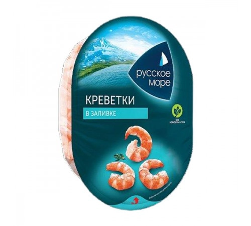 Мясо креветки в заливке Русское море 180гр Мясо креветки в заливке Русское море 180гр