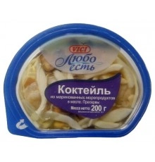 Коктейль из морепродуктов маринованых в масле Vici 200 гр