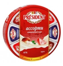Сыр Президент круг  Ассорти-2 140 гр