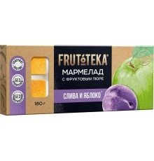 Мармелад с фруктовым пюре Слива яблоко Фрутотека 180гр