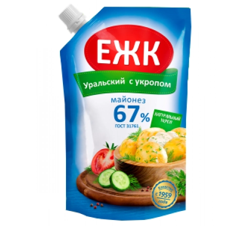 Майонез Провансаль уральский с укропом ЕЖК 350мл 67%