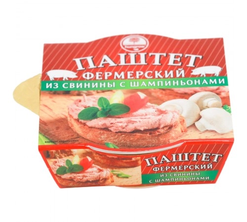 Паштет фермерский из свинины с шампиньонами Хангроу 90 г Паштет фермерский из свинины с шампиньонами Хангроу 90 г