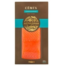 Семга филе-кусок слабосоленая Меридиан 300 гр