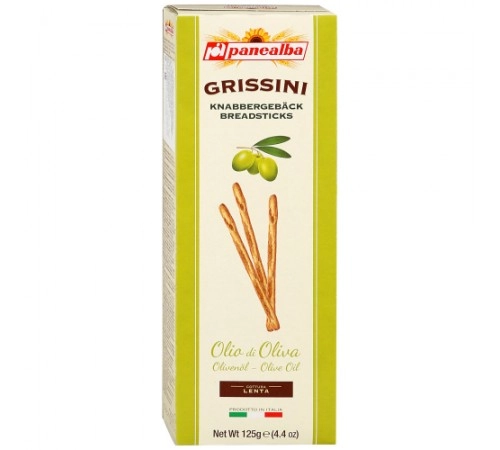 Палочки хлебные Гриссини с оливковым маслом Panealba 125 гр
